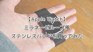 【Apple Watch】ミラネーゼループ風ステンレスバンドを買ってみたの画像